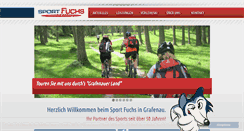 Desktop Screenshot of fuchs-sport.de