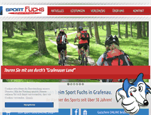 Tablet Screenshot of fuchs-sport.de